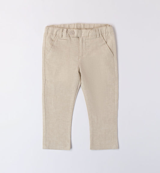 Pantaloni lino bambino Sarabanda 08010