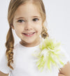 T-shirt per bambina con fiore Sarabanda 08321