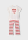 Completo leggings a campana e maglietta per bambina Mayoral 3709