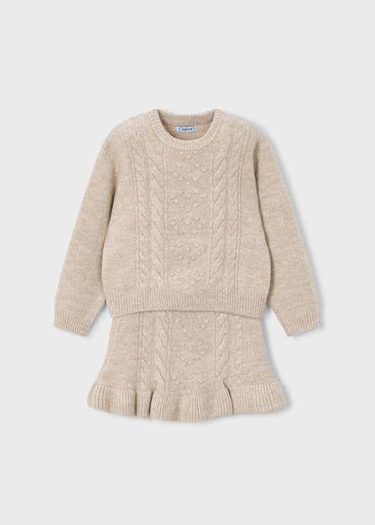 Completo gonna e maglione bambina Mayoral 4934