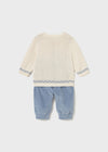 Completo pantalone lungo e maglia per neonato Mayoral Newborn 2580