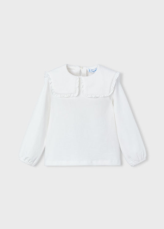 Blusa collo con volant bambina Mayoral 4134