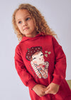 Vestito felpa cappuccio bambina Mayoral 4928