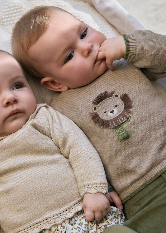 Completo pantalone corto con calzamaglia per neonato Mayoral Newborn 2259