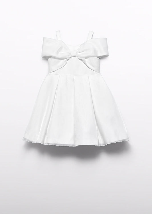 Abito con fiocco in organza per bambina Abel&Lula 5031