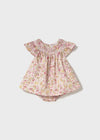 Vestito con bretelline stampato per neonata Mayoral Newborn 1867