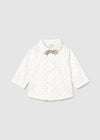 Camicia manica lunga con papillon per neonato Mayoral Newborn 2196