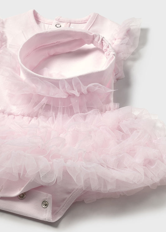 Body tutu con fascia per neonata Mayoral Newborn 1756