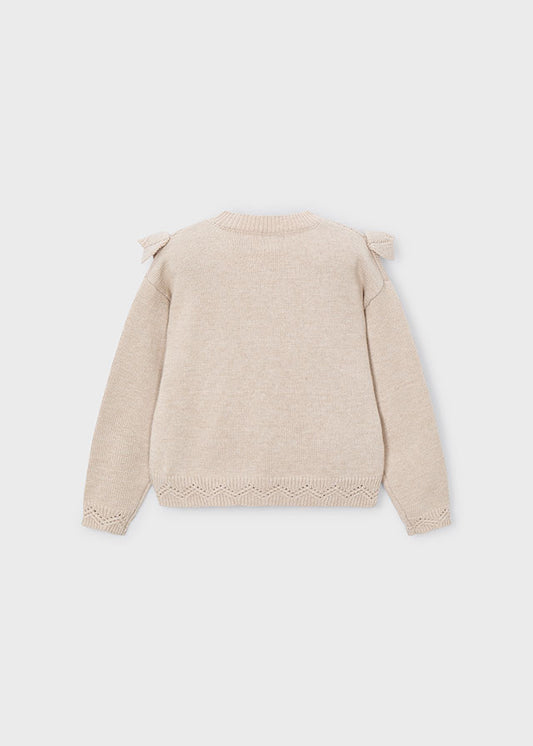 Maglione tricot trafori bambina Mayoral 4304