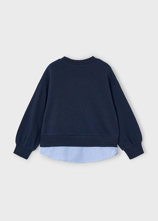Felpa combined bambina Mayoral 4435