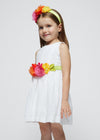 Vestito con cinta floreale Mayoral bambina 3959