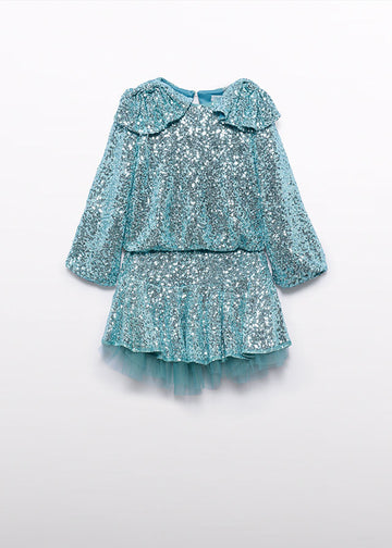 Completo gonna lustrini bambina Abel&Lula 5542