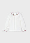 Blusa colletto ricamo bambina Mayoral 4116