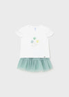 Completo 2 pezzi gonna tulle Mayoral neonata 1932