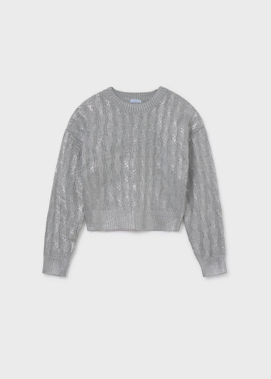 Maglione trecce ragazza Mayoral 7309