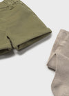 Completo pantalone corto con calzamaglia per neonato Mayoral Newborn 2259