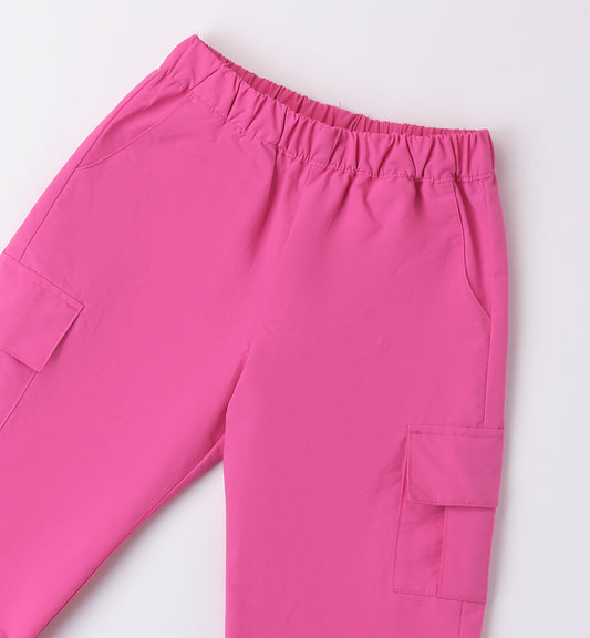 Pantalone in tessuto navetta per bambina Sarabanda 0B216