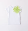 T-shirt per bambina con fiore Sarabanda 08321