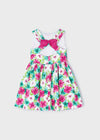 Vestito fiori con fiocco Mayoral bambina 3919