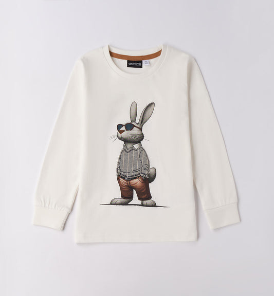 Maglietta da bambino coniglio Sarabanda 0F131