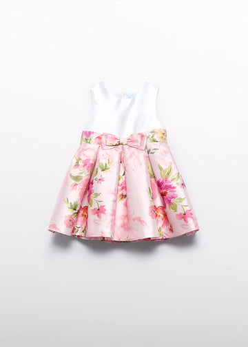 Vestito mikado combinato per neonata Abel&Lula 5030