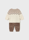 Completo pantalone lungo e maglia per neonato Mayoral Newborn 2580