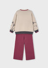 Completo pantalone e maglione bambina Mayoral 4583