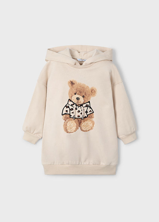 Vestito felpa cappuccio bambina Mayoral 4928