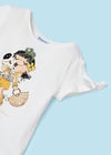 Completo t-shirt e pantaloncino volant Mayoral bambina 3266