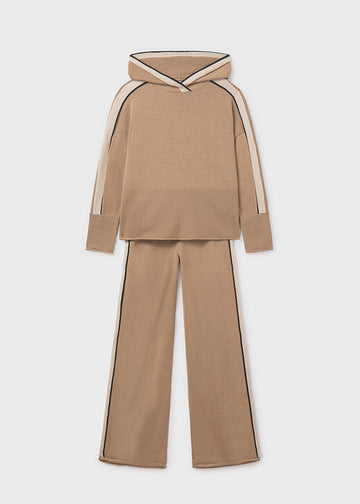 Completo pantalone e maglione cappuccio ragazza Mayoral 7585