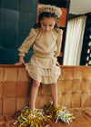 Completo gonna plissettata bambina Abel&Lula 5541