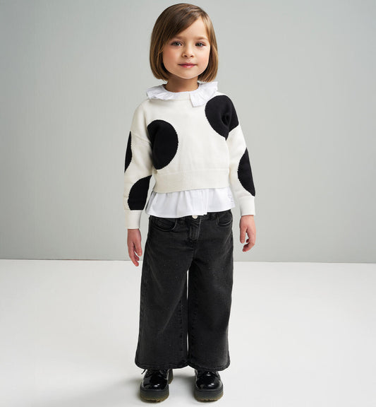 Pantaloni jeans per bambina Sarabanda 0F353