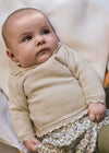 Completo short e collant in tricot per neonata Mayoral Newborn 2256