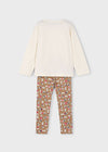 Completo leggings stampato e maglietta bambina Mayoral 4719