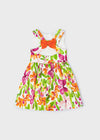 Vestito fiori con fiocco Mayoral bambina 3919