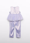 Completo pantalone satin per bambina Abel&Lula 5235