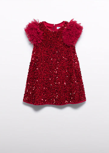 Abito lustrini e tulle bambina Abel&Lula 5529