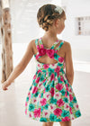 Vestito fiori con fiocco Mayoral bambina 3919