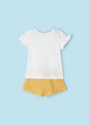 Completo t-shirt e pantaloncino volant Mayoral bambina 3266