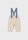 Pantalone lungo con bretelle per neonato Mayoral Newborn 2576