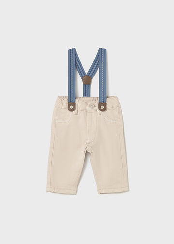 Pantalone lungo con bretelle per neonato Mayoral Newborn 2576