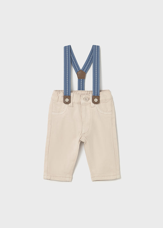 Pantalone lungo con bretelle per neonato Mayoral Newborn 2576