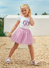 Completo t-shirt e gonna in tulle Mayoral bambina 3953