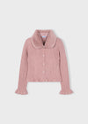 Cardigan colletto pellicciotto bambina Mayoral 4311