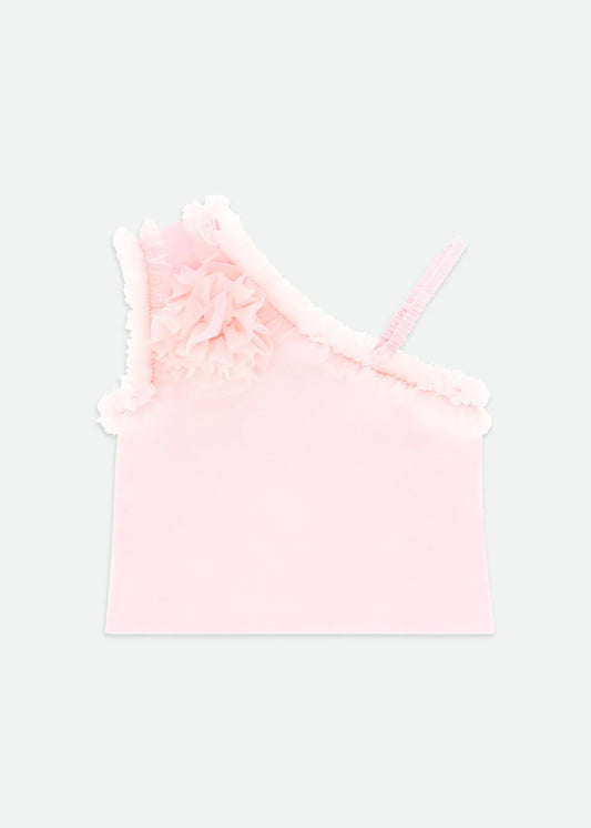 Reese One Shoulder Top Pale Pink Angel's Face