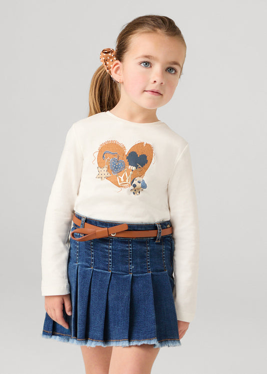 Gonna jeans con cintura bambina Mayoral 4906