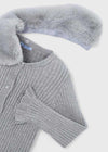 Cardigan colletto pellicciotto bambina Mayoral 4311