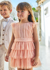 Abito tulle plissettato bambina Mayoral 3912