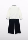 Completo pantalone maglia ricami bambina Abel&Lula 5729