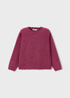 Maglione tinta unita bambina Mayoral 4302